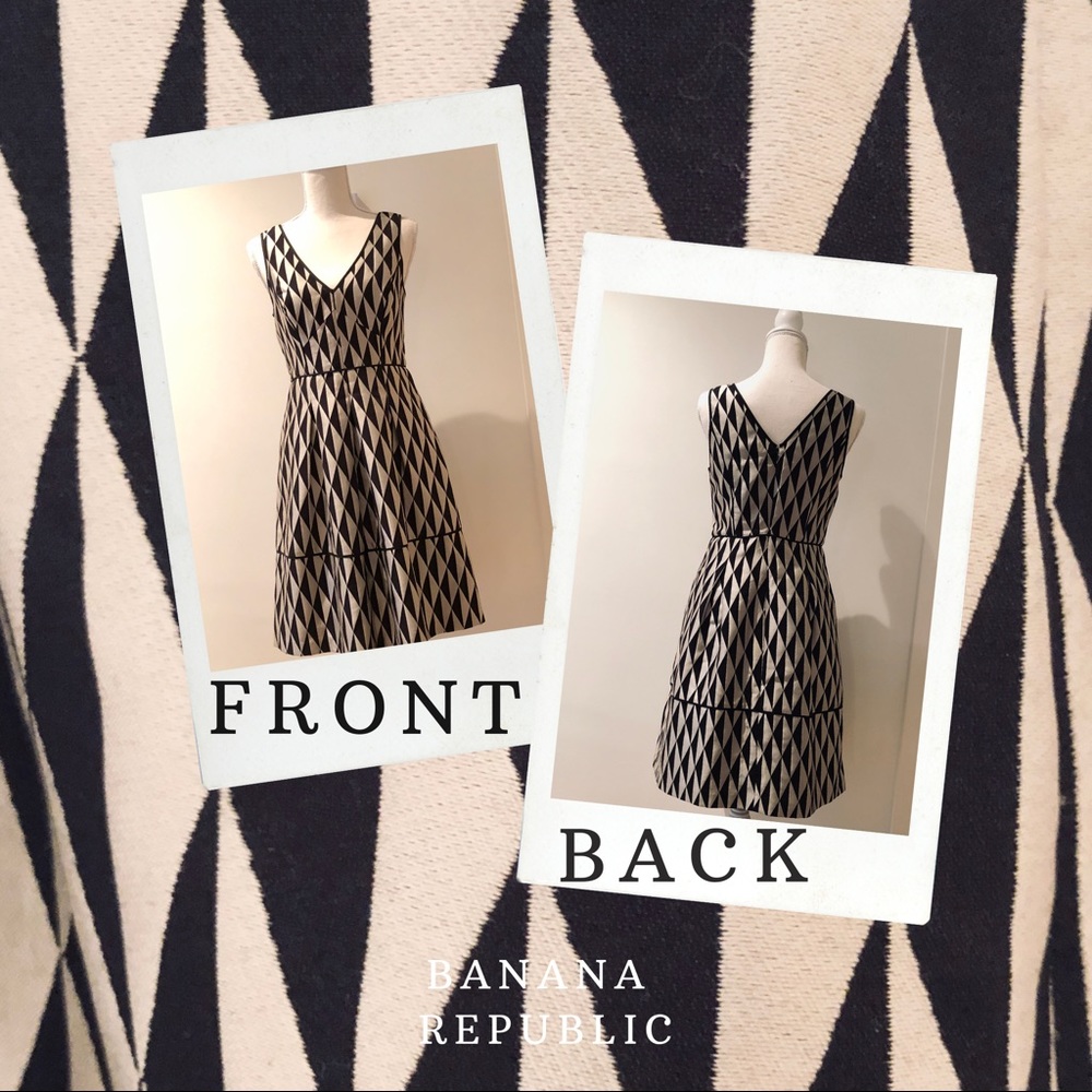 Banana Republic  BR black and silver dress size 2